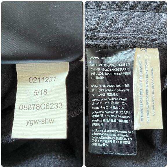 Tommy Hilfiger Blue Logo Tape Microfleece Track Pants Size Small Streetwear - Picture 10 of 11